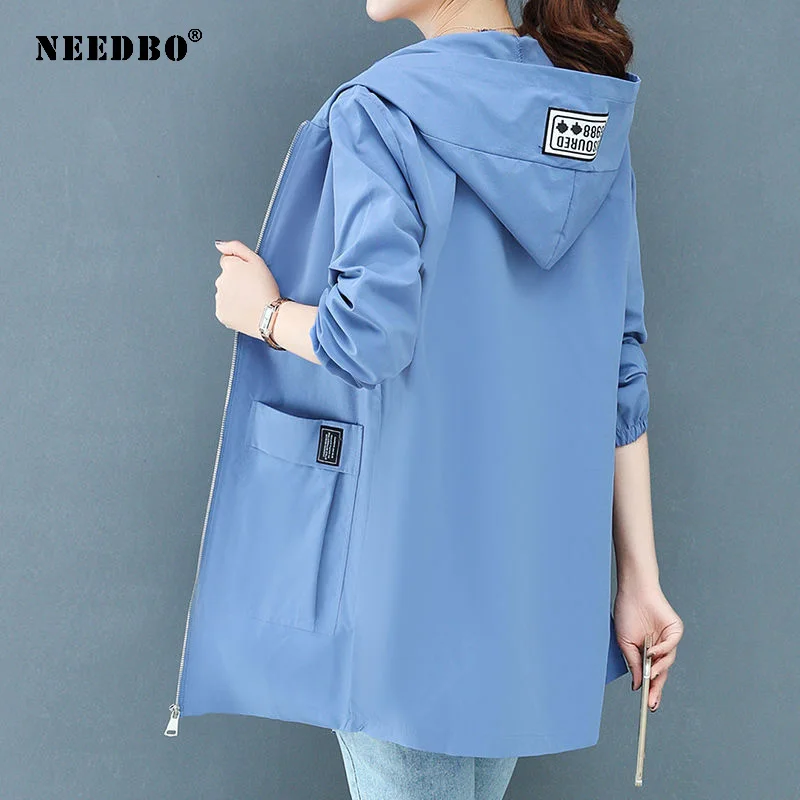 Ветровка, Женская куртка средней длины, новое весенне-осеннее пальто, размера плюс 4XL, Женская куртка на молнии с капюшоном, верхняя одежда, Свободная Женская
Ветровка, Женская куртка средней длины, новое весенне-осеннее пальто, размера плюс 4XL, Женская куртка на молнии с капюшоном, верхняя одежда, Свободная Женская