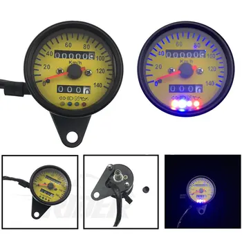 Universal LED Backlight Motorcycle Dual Odometer KM/H Speedometer Gauge Mini Retro Tachometer Autocycle Styling Accessory
Universal LED Backlight Motorcycle Dual Odometer KM/H Speedometer Gauge Mini Retro Tachometer Autocycle Styling Accessory