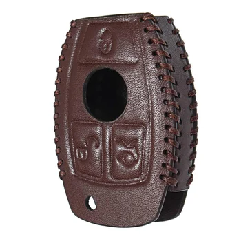 Genuine Leather 2 Buttons Car Key Fob Case Cover Protective Shell Key Case Brown For Mercedes for Benz W203 W210 W211
Genuine Leather 2 Buttons Car Key Fob Case Cover Protective Shell Key Case Brown For Mercedes for Benz W203 W210 W211