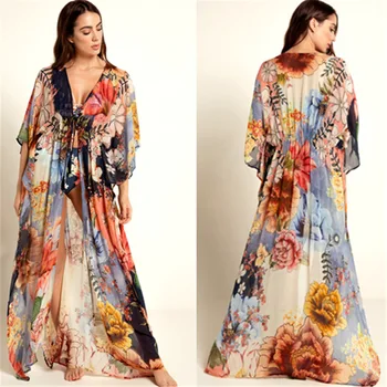 2020 Kaftan Beach Long Cotton Tunic Bohemian Printed Loose Summer Beach Dress Robe Plus Size Women Beach Wear Bikini Cover Up
2020 Kaftan Beach Long Cotton Tunic Bohemian Printed Loose Summer Beach Dress Robe Plus Size Women Beach Wear Bikini Cover Up