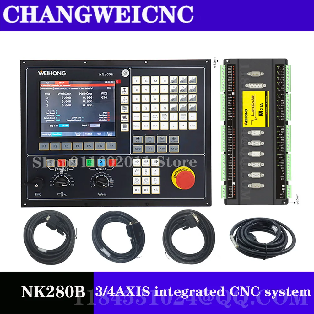 CNC Engraving Machine Controller 3-Axis 4-Axis Linkage Integrated Control Card NK280 Software NC Studio V10 CNC Engraving Machin
CNC Engraving Machine Controller 3-Axis 4-Axis Linkage Integrated Control Card NK280 Software NC Studio V10 CNC Engraving Machin