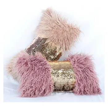 50X30CM Rectangular imitation wool pillow case back cushion cover fluffy golden sequin bow pillow cover for backrest bedside
50X30CM Rectangular imitation wool pillow case back cushion cover fluffy golden sequin bow pillow cover for backrest bedside