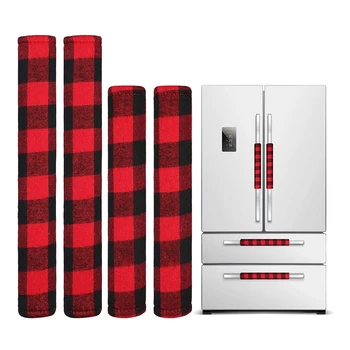4 Pieces Christmas Refrigerator Door Handle Cover,Kitchen Microwave Oven Dishwasher Handle Cover (Red and Black Plaid)
4 Pieces Christmas Refrigerator Door Handle Cover,Kitchen Microwave Oven Dishwasher Handle Cover (Red and Black Plaid)