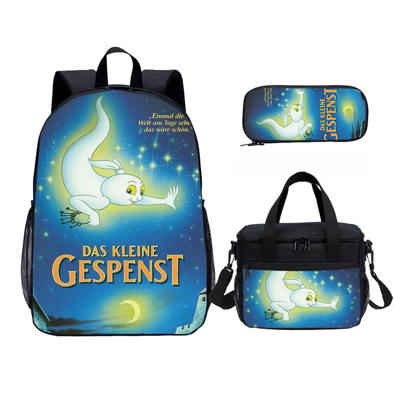 3Pcs/Set Portfolio School Bags For Boys Girls The Little Ghost Letter 3D Printing Backpacks Ice Bag Kids Bookbag Mochila Escolar 
3Pcs/Set Portfolio School Bags For Boys Girls The Little Ghost Letter 3D Printing Backpacks Ice Bag Kids Bookbag Mochila Escolar