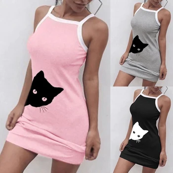 2020 Summer Night Dress Women Plus Size 2XL Nightgown Elastic Slim Pack Hip Cute Print Sleepshirts Sleeveless Nightie Nightdress
2020 Summer Night Dress Women Plus Size 2XL Nightgown Elastic Slim Pack Hip Cute Print Sleepshirts Sleeveless Nightie Nightdress