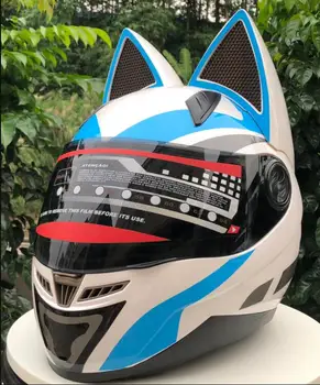 Motorcycle helmets horns when the cat's helmet off-road helmets cover all four seasons personality cat ears helmet
Motorcycle helmets horns when the cat's helmet off-road helmets cover all four seasons personality cat ears helmet