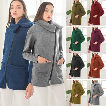 Vogue Europe And America Womens Winter Lapel Wool Coat Trench Jacket Long Sleeve Overcoat Leisure Fashion Side Zip Coat Jacket
Vogue Europe And America Womens Winter Lapel Wool Coat Trench Jacket Long Sleeve Overcoat Leisure Fashion Side Zip Coat Jacket
