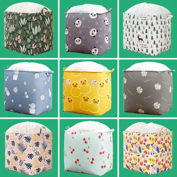 Cotton Linen Crafts Folding Storage Basket Moisture-Proof Quilt Clothes Storage Basket Drawstring Top Toy Buggy Bag
Cotton Linen Crafts Folding Storage Basket Moisture-Proof Quilt Clothes Storage Basket Drawstring Top Toy Buggy Bag