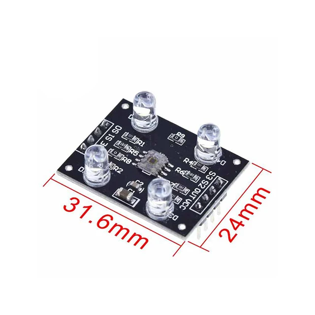 A18-- Color sensor TCS230 TCS3200 Color Recognition Sensor Detector Module DC 3-5V Input
A18-- Color sensor TCS230 TCS3200 Color Recognition Sensor Detector Module DC 3-5V Input