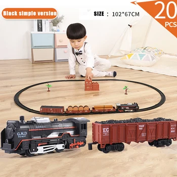 Assembly Toy Electric Train Set Railroad Children Steam Light Sound Track Model Classic Simulation Early Learning Transportation
Assembly Toy Electric Train Set Railroad Children Steam Light Sound Track Model Classic Simulation Early Learning Transportation