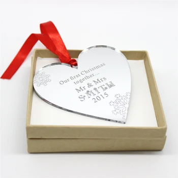 Customized Engrave Silver MirrorFirst Christmas Heart Tree Decoration Wish Tree Decoration Gift (9*9 cm)
Customized Engrave Silver MirrorFirst Christmas Heart Tree Decoration Wish Tree Decoration Gift (9*9 cm)