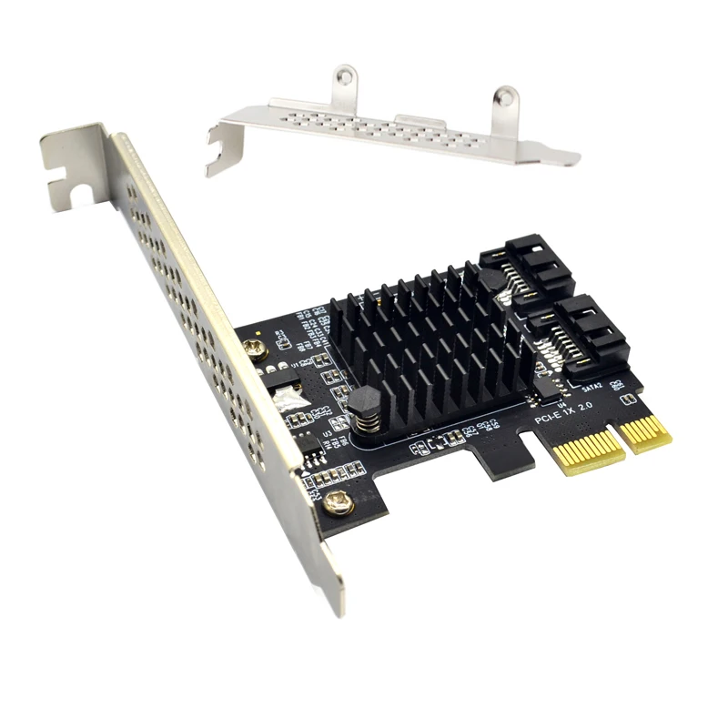 PCI-E SATA 1X 4X 8X 16X карты PCI Express на 3 0 2-портовые III 6 Гбит/с плата расширения с чипом Marvel