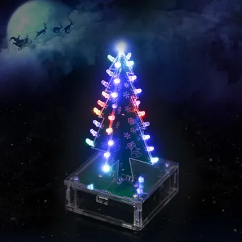 DIY Colorful Easy Making LED Light Acrylic Christmas Tree with Music Electronic Learning Kit Module
DIY Colorful Easy Making LED Light Acrylic Christmas Tree with Music Electronic Learning Kit Module