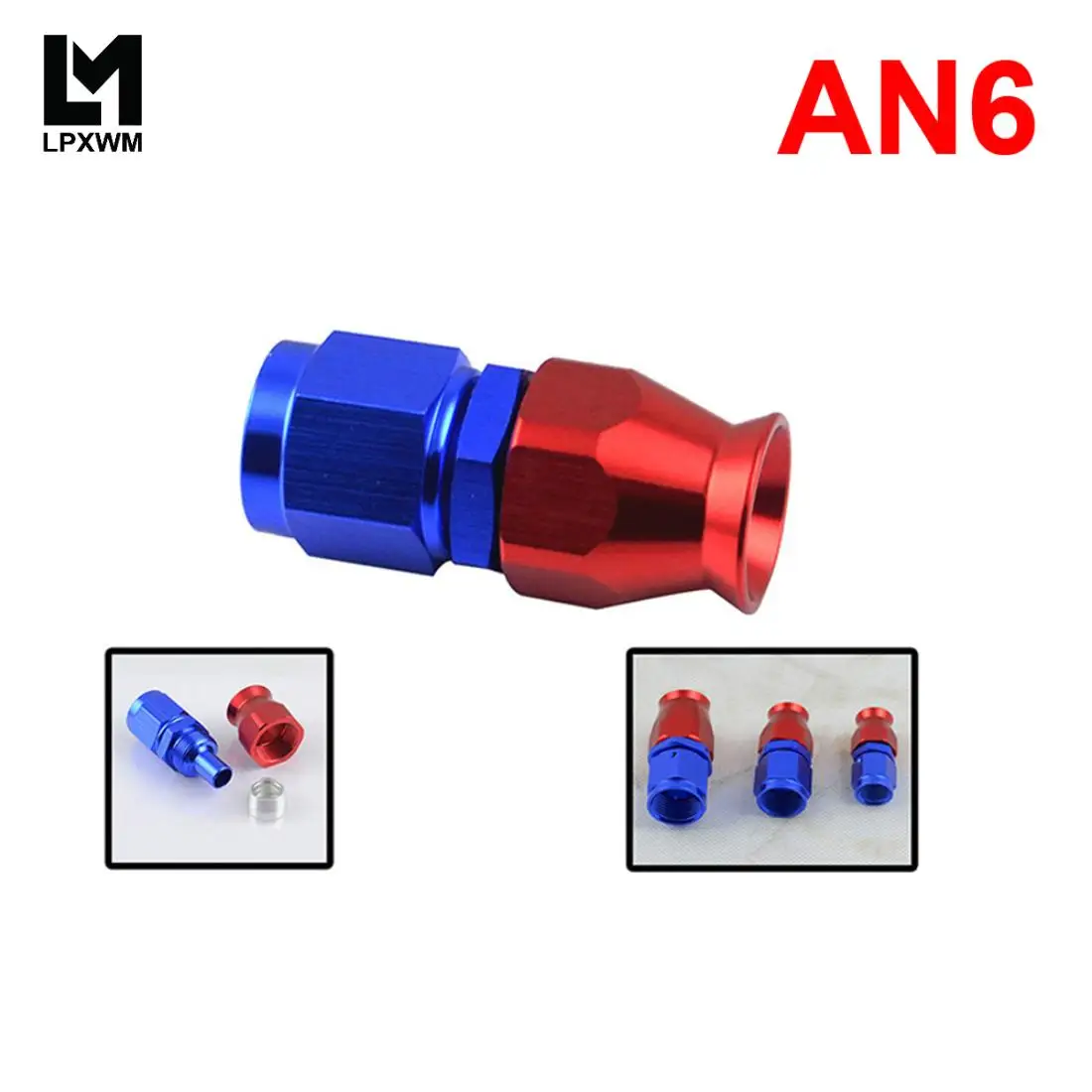 LPXWM- High Quality AN6 AN-6 Straight REUSABLE SWIVEL HOSE END FITTING AN6 LPXWMSL6000-06-311
LPXWM- High Quality AN6 AN-6 Straight REUSABLE SWIVEL HOSE END FITTING AN6 LPXWMSL6000-06-311