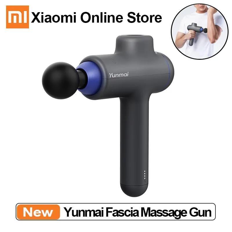 

Xiaomi Yunmai Fascia Massage Gun 3 Modes 4 Heads Handheld Rechargeable Deep Muscle Tissue Massager Body Relax Massage