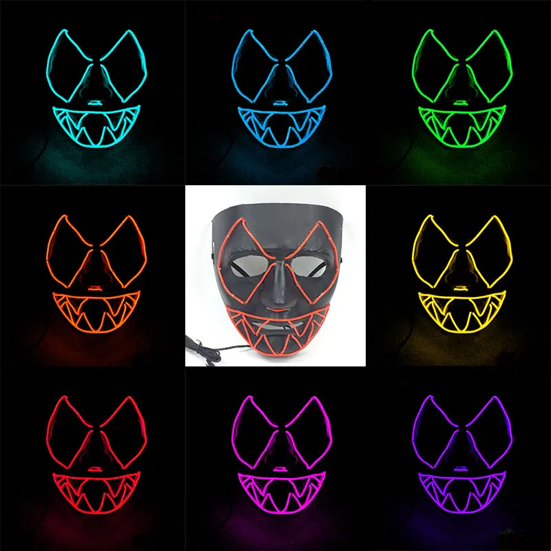 Glowing Big Eye Monster Mask Horror Costume Accessories Neon Light EL Wire Mascara Luminous Led Mask For Halloween Party Decor
Glowing Big Eye Monster Mask Horror Costume Accessories Neon Light EL Wire Mascara Luminous Led Mask For Halloween Party Decor