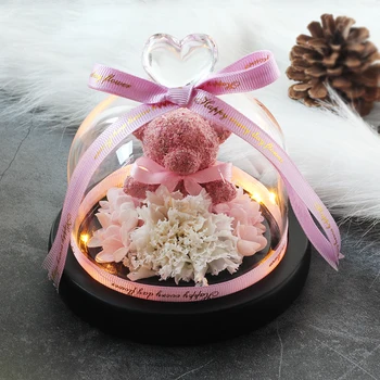 Mother's Day Gift Carnation Beauty And The Beast Rose Flower In Glass Dome For Birthday Party Valentine's Day Gift
Mother's Day Gift Carnation Beauty And The Beast Rose Flower In Glass Dome For Birthday Party Valentine's Day Gift