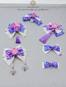 Cute Ziyang Flower Bowknot Hairpin Lolita headdress Daily Style Kimono Headdress Sakura Tassel Hair Clip Handwork Hair Ornaments
Cute Ziyang Flower Bowknot Hairpin Lolita headdress Daily Style Kimono Headdress Sakura Tassel Hair Clip Handwork Hair Ornaments