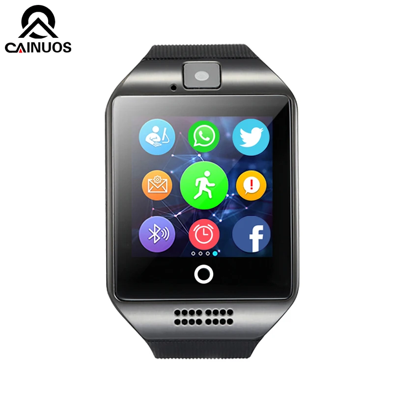 

CAINUOS Top Brand Bluetooth Men Smart Watch With Camera Sync SMS Woman Smartwatch Support SIM TF Card For IOS Android