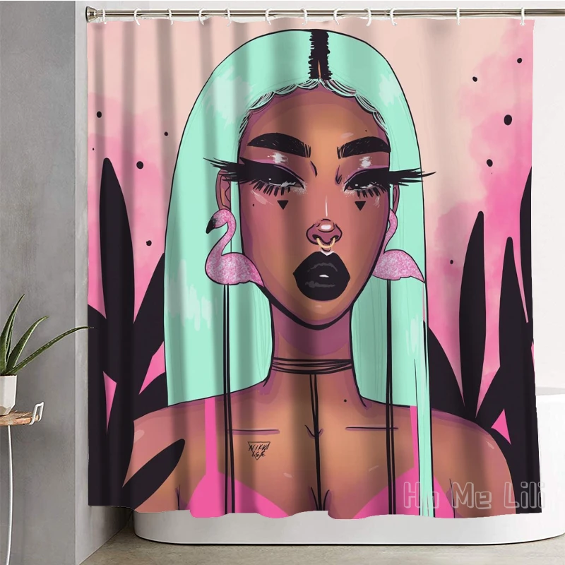 Черная тату-занавеска для душа для девочек, декоративные водонепроницаемые украшения для ванной комнаты
Черная тату-занавеска для душа для девочек, декоративные водонепроницаемые украшения для ванной комнаты