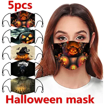 5PC Adult Halloween Protective Face Covering Reusable Washable Breathable Soft Mask breathable soft washable protective mask
5PC Adult Halloween Protective Face Covering Reusable Washable Breathable Soft Mask breathable soft washable protective mask