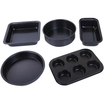5pcs Cake Baking Tool Set Six Cups Easy Clean Pizza Party Bakeware Home Kitchen DIY Corrosion Resistant Moulds Carbon Steel
5pcs Cake Baking Tool Set Six Cups Easy Clean Pizza Party Bakeware Home Kitchen DIY Corrosion Resistant Moulds Carbon Steel