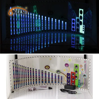90*25cm Led Car Music Sound Rhythm Sticker Light Activated EL Sheet Equalizer Flash Panel Multi Designs LED Light
90*25cm Led Car Music Sound Rhythm Sticker Light Activated EL Sheet Equalizer Flash Panel Multi Designs LED Light