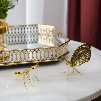 декор для дома Statues Home Decor Hogar Room Decoration Accessary Insets Butterfly Ants Model Gold Metal Craft Figurine Gift
декор для дома Statues Home Decor Hogar Room Decoration Accessary Insets Butterfly Ants Model Gold Metal Craft Figurine Gift