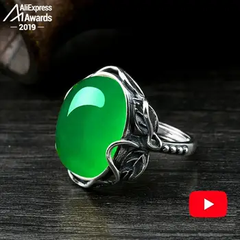 13*18mm 6.18 Sale S925 Sterling Silver Australia Emerald Rings Jade moldevite Chinatown oriental Retro Chalcedony Jade
13*18mm 6.18 Sale S925 Sterling Silver Australia Emerald Rings Jade moldevite Chinatown oriental Retro Chalcedony Jade