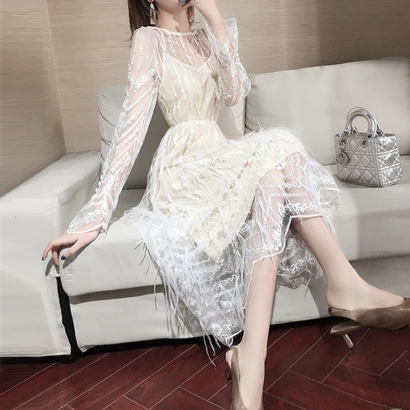 Women Sexy Slender Edge Cute Cute Dress 2019 New Lent Summer Chiffon Elegant Very Fairy French Pop Transparent Vestidos PJ353
Women Sexy Slender Edge Cute Cute Dress 2019 New Lent Summer Chiffon Elegant Very Fairy French Pop Transparent Vestidos PJ353