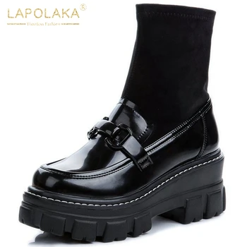 Lapolaka 2020 New Arrivals Stretch Fabric Leisure Chic Shoes Women Boots Tire Sole Split Leather INS Trendy Winter Boots Female
Lapolaka 2020 New Arrivals Stretch Fabric Leisure Chic Shoes Women Boots Tire Sole Split Leather INS Trendy Winter Boots Female