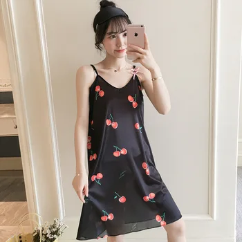 2020 Summer Strap Viscose Fiber Strap Women's Sexy Nightgown Sexy Sweet Beauty Leisure Tops Sleeping Dress Nightgown Sleepwear
2020 Summer Strap Viscose Fiber Strap Women's Sexy Nightgown Sexy Sweet Beauty Leisure Tops Sleeping Dress Nightgown Sleepwear