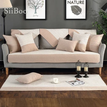 Modern style white green striped quilted cotton sofa cover for living room slipcovers canape couch chair furniture covers SP5102
Modern style white green striped quilted cotton sofa cover for living room slipcovers canape couch chair furniture covers SP5102