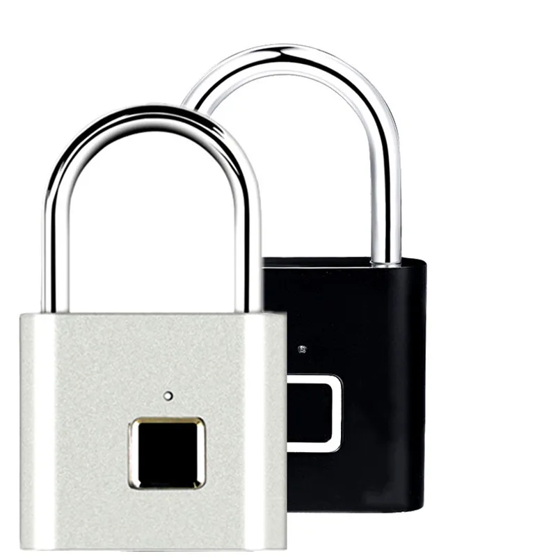 Zinc Alloy Black Silver Fingerprint Keyless USB Rechargeable Door Lock Fingerprint Smart Padlock Quick Unlock Waterproof Chip
Zinc Alloy Black Silver Fingerprint Keyless USB Rechargeable Door Lock Fingerprint Smart Padlock Quick Unlock Waterproof Chip
