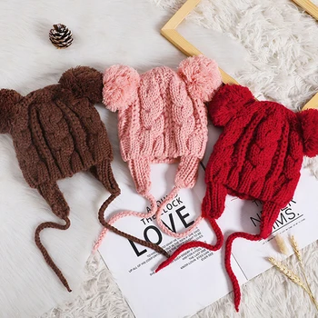 New Cartoon Baby Hat Cute Double Pompom Kids Boys Girls Beanie Cap Autumn Winter Toddler Fashion Warm Bonnet Wool Knitted Hats
New Cartoon Baby Hat Cute Double Pompom Kids Boys Girls Beanie Cap Autumn Winter Toddler Fashion Warm Bonnet Wool Knitted Hats