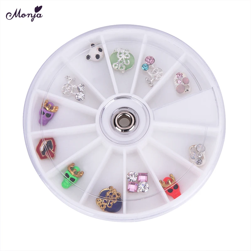 Monja 8mm Nail Art Halloween Personality Style Pattern 3D Glamour DIY Flash Rhinestone Nail Decoration Metal Wheel
Monja 8mm Nail Art Halloween Personality Style Pattern 3D Glamour DIY Flash Rhinestone Nail Decoration Metal Wheel