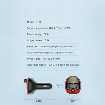 Wireless Mp3 Bt21 Multifunctional Car Handsfree Call Dual Fast Charging Ports Multiple Effects Protection 1 Pcs
Wireless Mp3 Bt21 Multifunctional Car Handsfree Call Dual Fast Charging Ports Multiple Effects Protection 1 Pcs