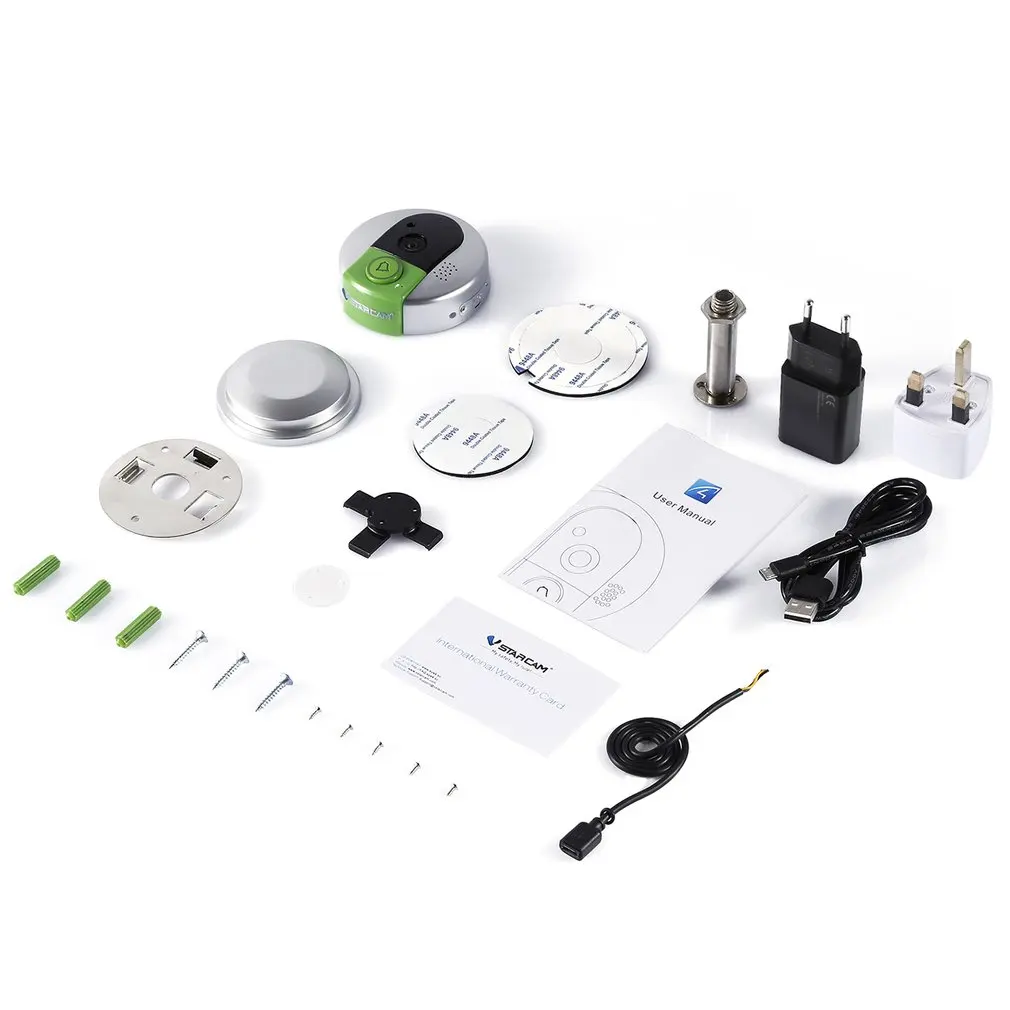 Vstarcam Wireless Door Bell HD 720P Two Way Audio Night Vision Wide Angle Video WiFi Security Doorbell Camera C95/C95-TZ
Vstarcam Wireless Door Bell HD 720P Two Way Audio Night Vision Wide Angle Video WiFi Security Doorbell Camera C95/C95-TZ