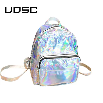 UOSC Laser Mini Travel Bags For Women School Student Cute Ladies Leather Hologram Backpacks Silver Small Holographic Backpack
UOSC Laser Mini Travel Bags For Women School Student Cute Ladies Leather Hologram Backpacks Silver Small Holographic Backpack