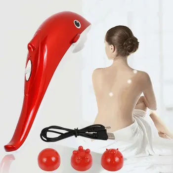 Electric Dolphin Massager Full Body Shiatsu Hammer Shoulder Lumbar Acupressure Vibrato Waist Stick Pain Relief Neck Massager 
Electric Dolphin Massager Full Body Shiatsu Hammer Shoulder Lumbar Acupressure Vibrato Waist Stick Pain Relief Neck Massager