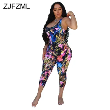 2020 Summer Women Jumpsuits Tie-Dye Sleeveless Backless Tie Up Rompers Sexy Night Club Party Bandage Elegant One Piece Bodysuit 
2020 Summer Women Jumpsuits Tie-Dye Sleeveless Backless Tie Up Rompers Sexy Night Club Party Bandage Elegant One Piece Bodysuit