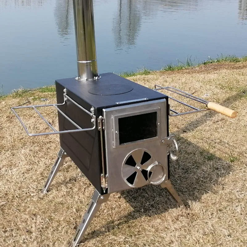 Outdoor Wood stove 1.5mm thickness cold rolled steel camping fishing tent heating stove Boiling water Frying Cooking stove
Outdoor Wood stove 1.5mm thickness cold rolled steel camping fishing tent heating stove Boiling water Frying Cooking stove