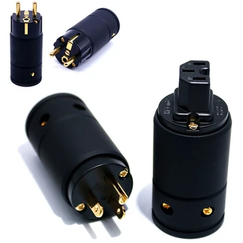 XSSH YXS59# Gold Plated EU version Schuko AC power plug IEC power connector 15A US IEC power plug for audio power cable
XSSH YXS59# Gold Plated EU version Schuko AC power plug IEC power connector 15A US IEC power plug for audio power cable