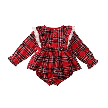 2pcs Christmas Plaid Printed Infant Clothes Sets Long Sleeve Ruffles Tops And Shorts Autumn Newborn Baby Girls Outfits D30
2pcs Christmas Plaid Printed Infant Clothes Sets Long Sleeve Ruffles Tops And Shorts Autumn Newborn Baby Girls Outfits D30