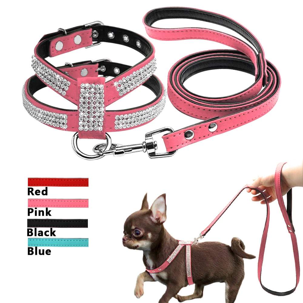 Pet Dog Harness And Leash Set Rhinestone Pet Walking Harness Vest For Small Medium Dogs Chihuahua D35
Pet Dog Harness And Leash Set Rhinestone Pet Walking Harness Vest For Small Medium Dogs Chihuahua D35