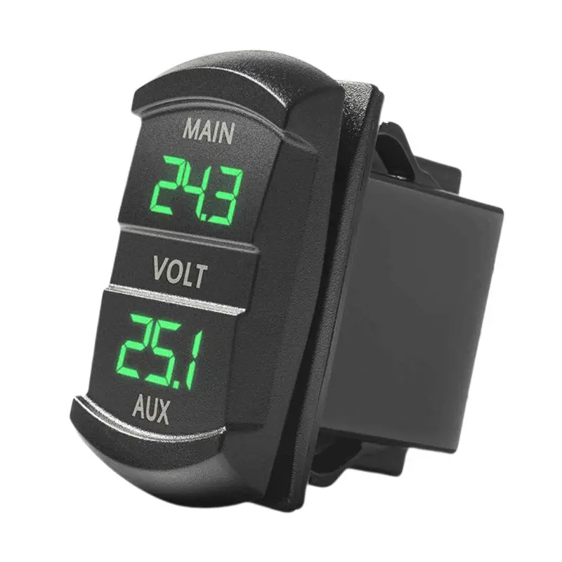 Dual Voltmeter Voltage Battery Monitor LED Display Indicator 12V-24V Car Boat 1014
Dual Voltmeter Voltage Battery Monitor LED Display Indicator 12V-24V Car Boat 1014