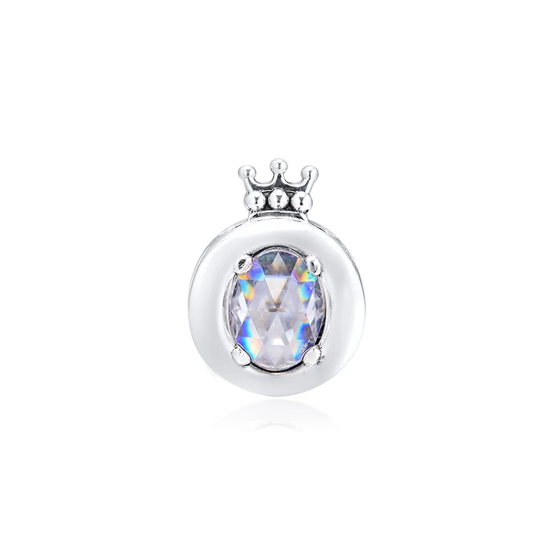 CKK подходит для браслета Pandora сверкающая Корона O Charm фотосеребра 925 оригинальные