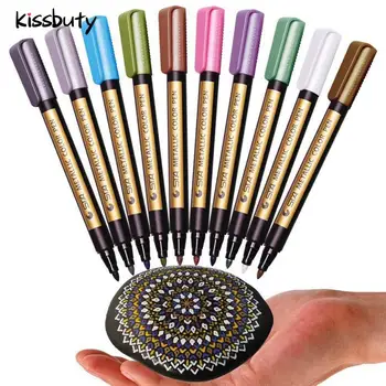 10 Colors/Set Metallic Markers Paints Pens Art Permanent Writing Markers for Paper Stone Glass Wall Art marker Stationery
10 Colors/Set Metallic Markers Paints Pens Art Permanent Writing Markers for Paper Stone Glass Wall Art marker Stationery