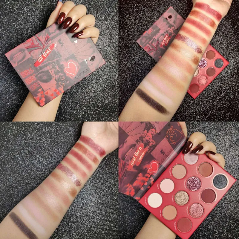 12 Color Shimmer Matte Eyeshadow Palette LongLasting Glitter Metallic EyeShadow Pallete Pigmented Creamy Makeup Palette Cosmetic
12 Color Shimmer Matte Eyeshadow Palette LongLasting Glitter Metallic EyeShadow Pallete Pigmented Creamy Makeup Palette Cosmetic