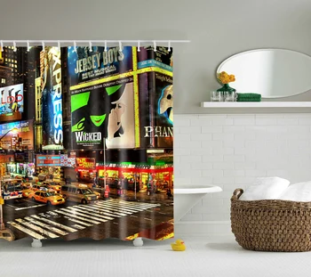 Waterproof Thicken Polyester 3D Shower Curtain Beautiful City at Night Mildew Proof Bath Tub Curtain with 12 pcs Hooks
Waterproof Thicken Polyester 3D Shower Curtain Beautiful City at Night Mildew Proof Bath Tub Curtain with 12 pcs Hooks